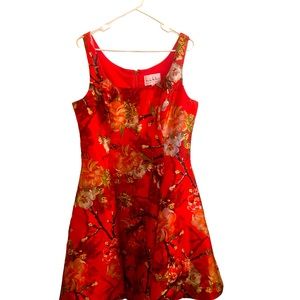 Gorgeous red dress with a slight sheen